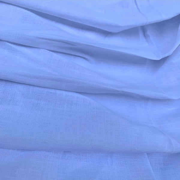 Muslin khadi Single Thread White Fabric - 40 ST