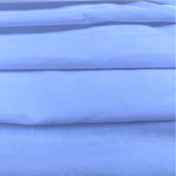 Muslin khadi Single Thread White Fabric - 40 ST