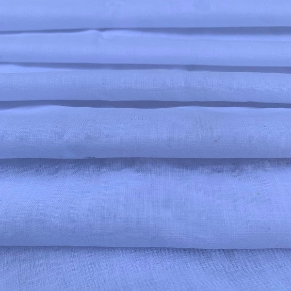 Muslin khadi Single Thread White Fabric - WH 60 ST