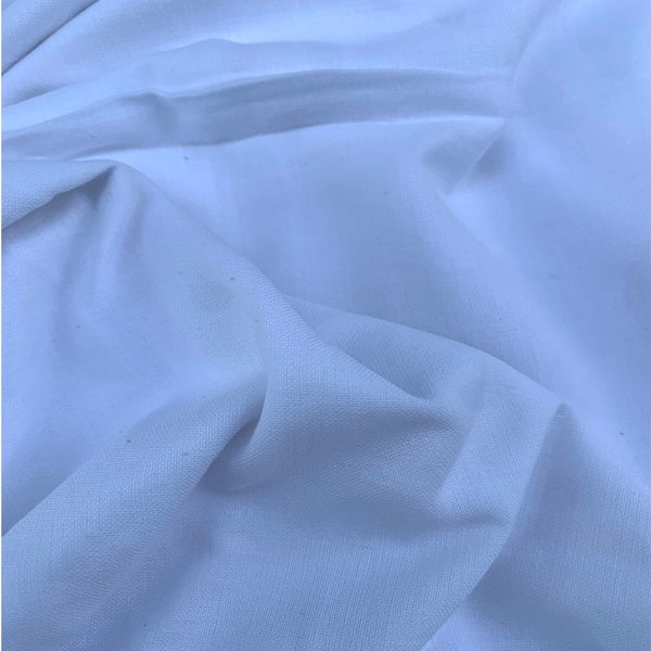 Muslin khadi Double Thread White Fabric - WH-90 DT