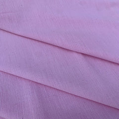 2/40X30 count Khadi Fabric - Handspun & Handwoven | Soft Taffy Pink Khadi Fabric for Men & Women Garments