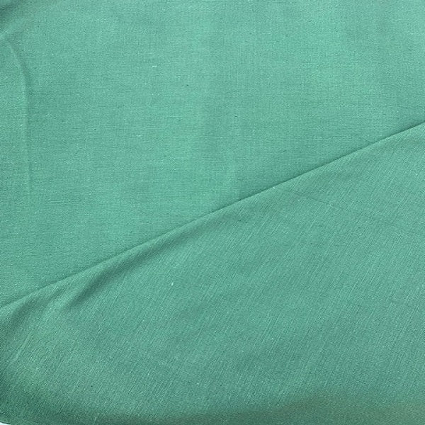 2/40X30 count Khadi Fabric - Handspun & Handwoven | Soft Castleton Green shade Khadi Fabric for Men & Women Garments