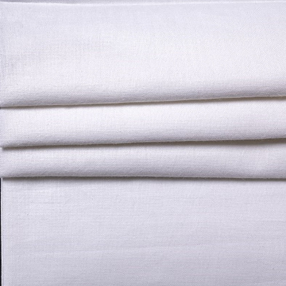 56/56s Fine Handspun & Handwoven White Khadi Fabric – 100% Cotton | Single-Thread Plain Weave for Men & Women’s Garments