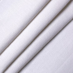 56/56s Fine Handspun & Handwoven White Khadi Fabric – 100% Cotton | Single-Thread Plain Weave for Men & Women’s Garments