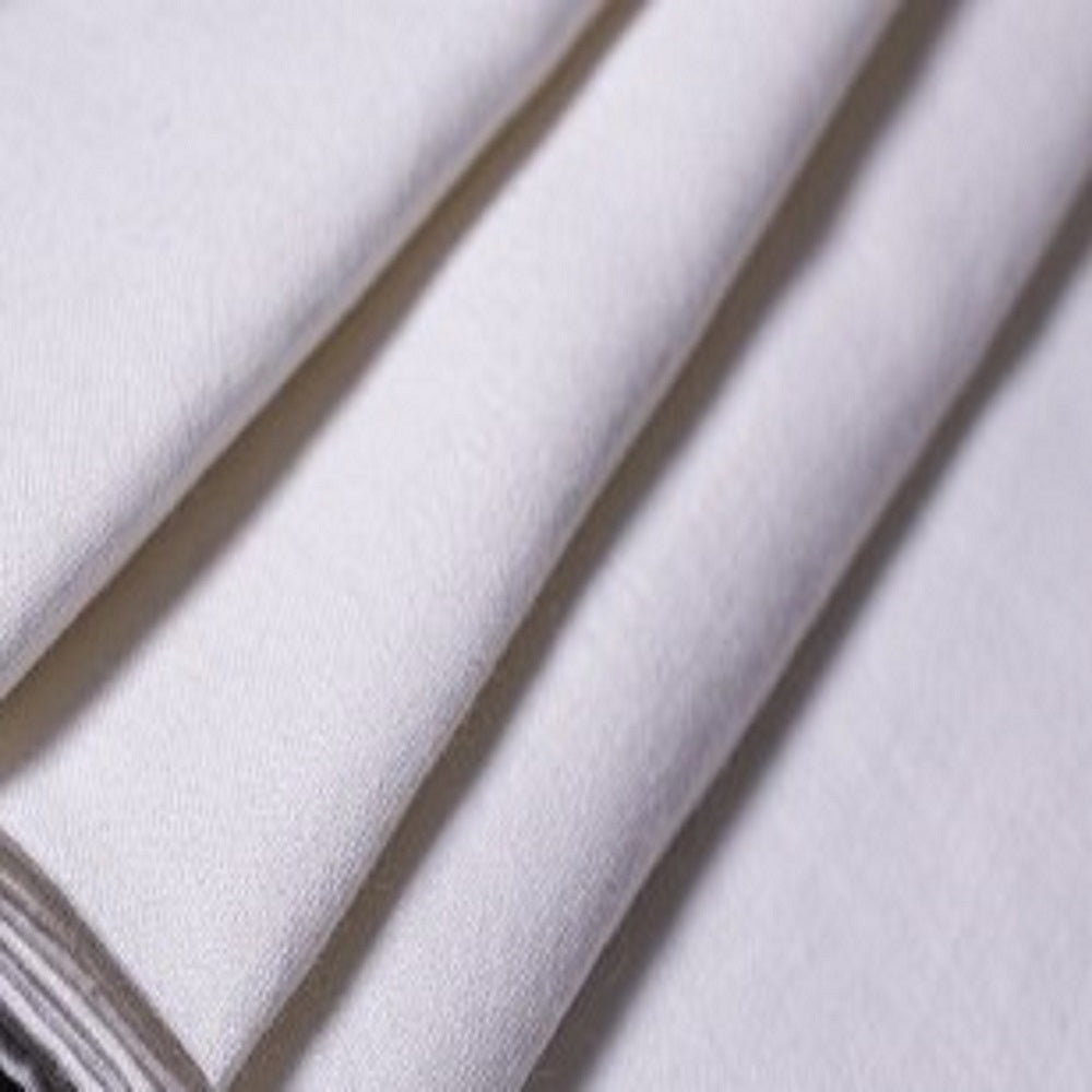 56/56s Fine Handspun & Handwoven White Khadi Fabric – 100% Cotton | Single-Thread Plain Weave for Men & Women’s Garments